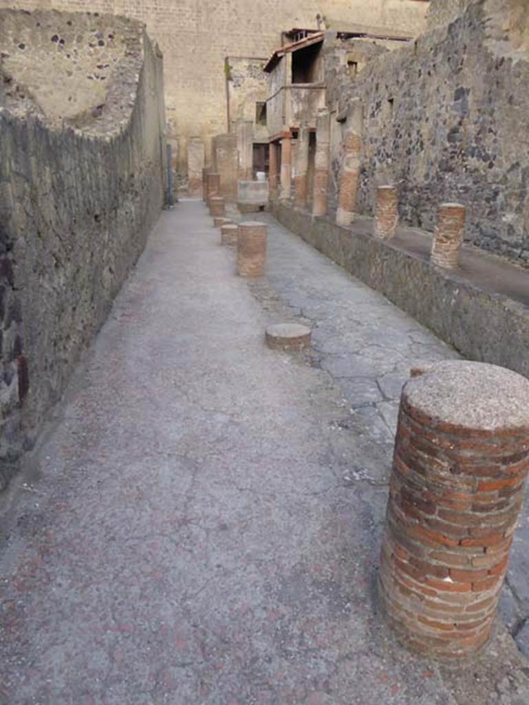 Pavement on Cardo IV. Superiore, looking north along Ins. VI. from near VI.11.
October 2014. Photo courtesy of Michael Binns.
